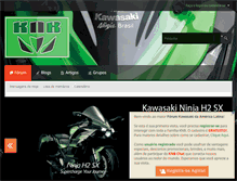 Tablet Screenshot of kawasakininjabrasil.com.br